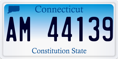 CT license plate AM44139