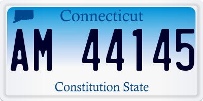 CT license plate AM44145