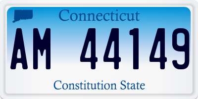 CT license plate AM44149