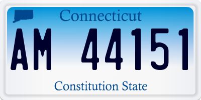 CT license plate AM44151