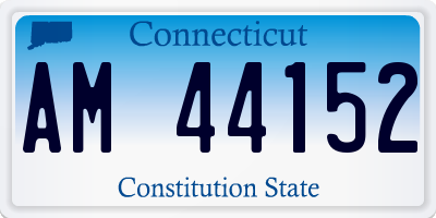 CT license plate AM44152