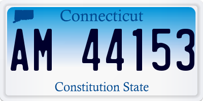 CT license plate AM44153