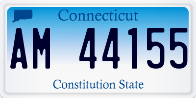 CT license plate AM44155