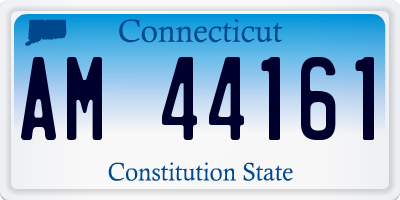 CT license plate AM44161