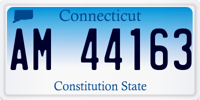 CT license plate AM44163
