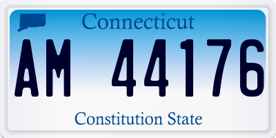 CT license plate AM44176
