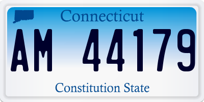 CT license plate AM44179