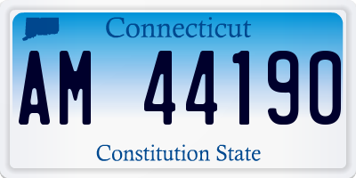 CT license plate AM44190
