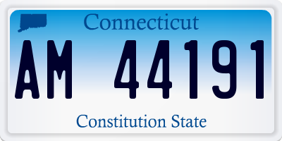 CT license plate AM44191