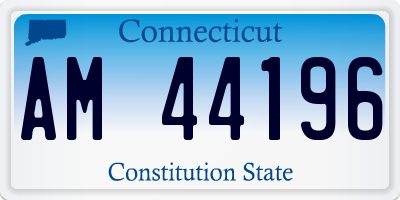 CT license plate AM44196