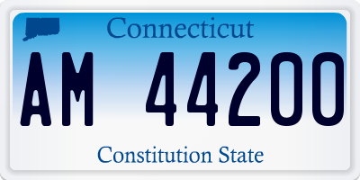 CT license plate AM44200