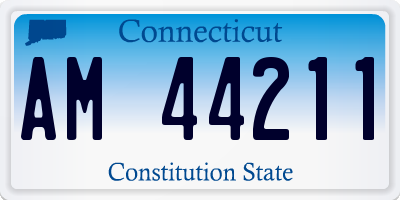 CT license plate AM44211