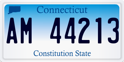 CT license plate AM44213