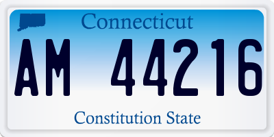 CT license plate AM44216