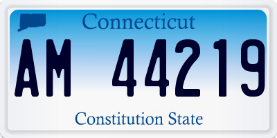 CT license plate AM44219