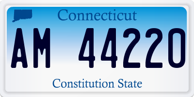 CT license plate AM44220