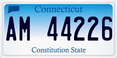 CT license plate AM44226