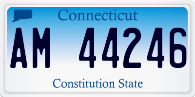 CT license plate AM44246