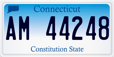 CT license plate AM44248