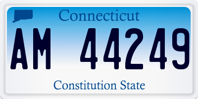 CT license plate AM44249
