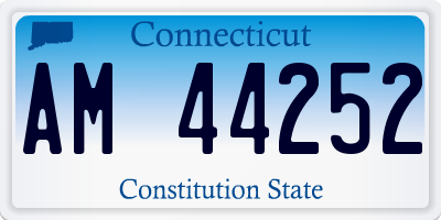 CT license plate AM44252