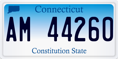 CT license plate AM44260