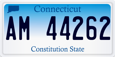 CT license plate AM44262