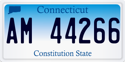 CT license plate AM44266