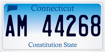 CT license plate AM44268