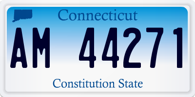 CT license plate AM44271