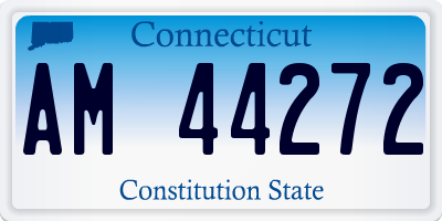 CT license plate AM44272