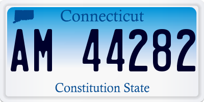 CT license plate AM44282