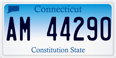 CT license plate AM44290