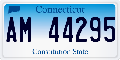 CT license plate AM44295