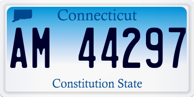 CT license plate AM44297