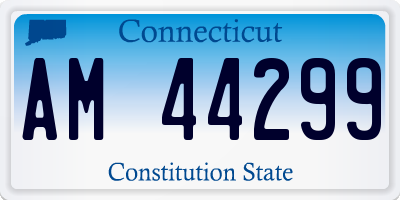 CT license plate AM44299
