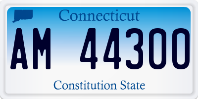 CT license plate AM44300