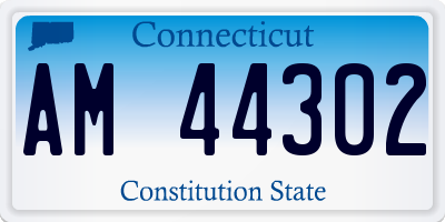CT license plate AM44302