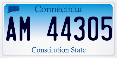 CT license plate AM44305