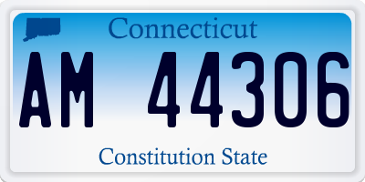CT license plate AM44306