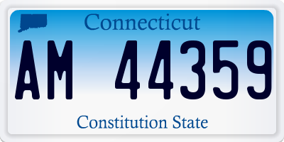 CT license plate AM44359