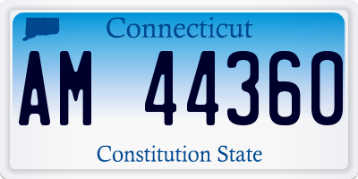CT license plate AM44360