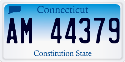 CT license plate AM44379