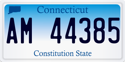 CT license plate AM44385