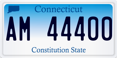 CT license plate AM44400