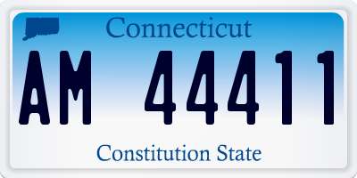 CT license plate AM44411