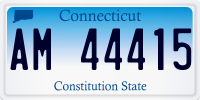CT license plate AM44415