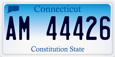CT license plate AM44426