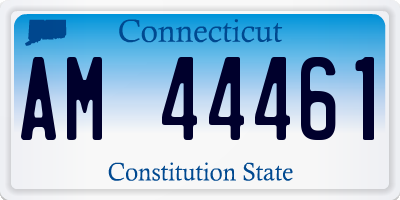 CT license plate AM44461