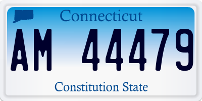 CT license plate AM44479